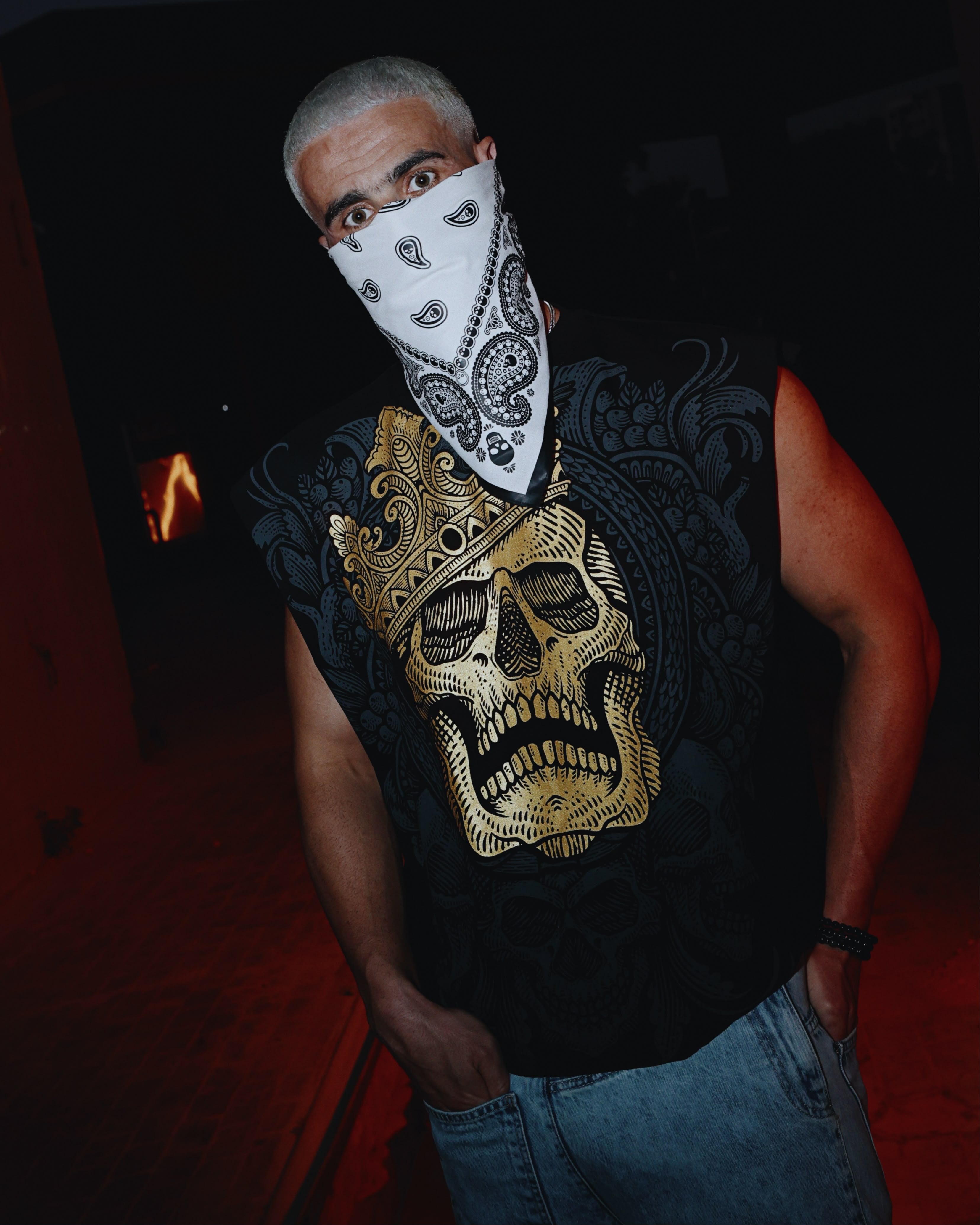 SKULL MUSCLE TEE