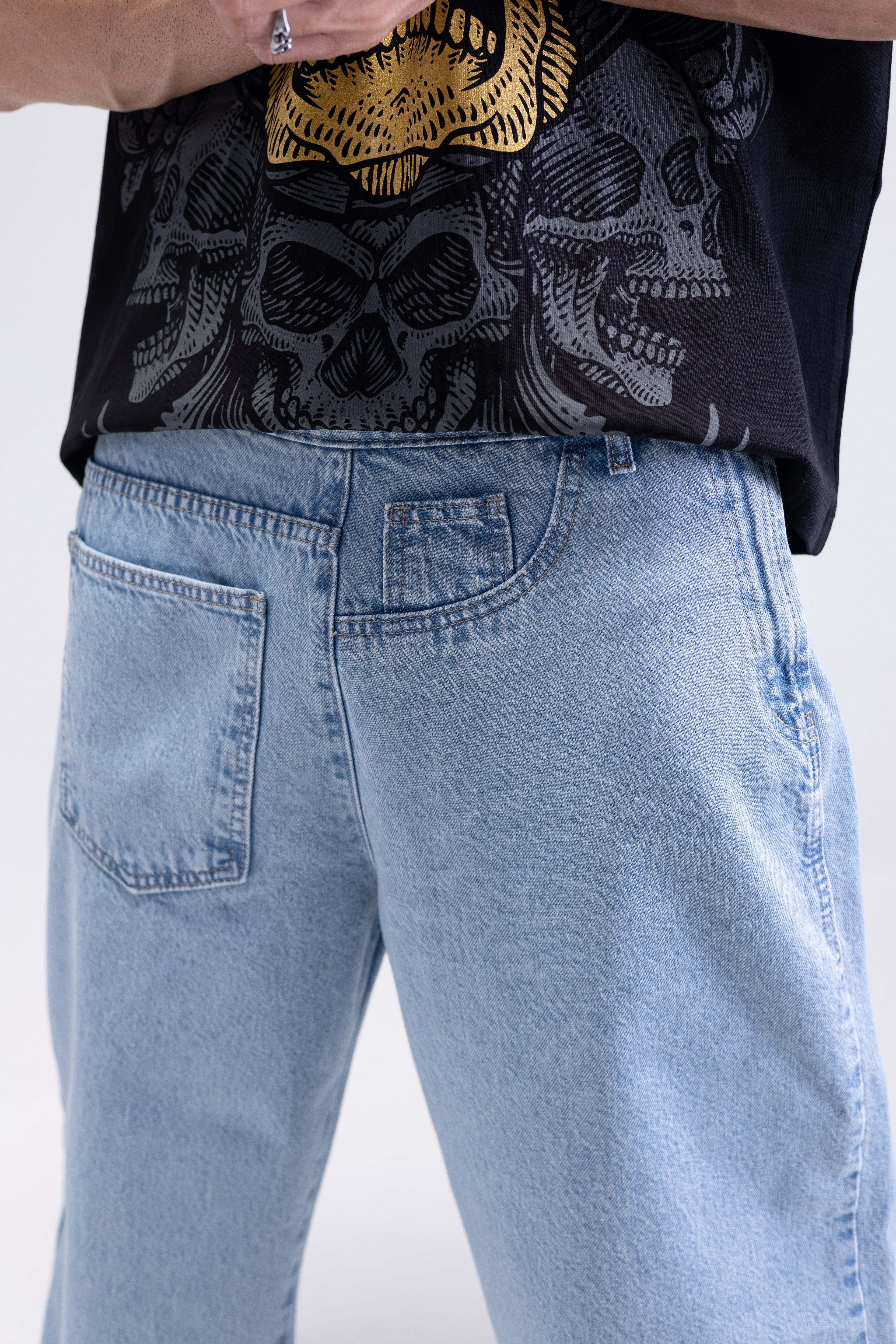 LIGHT-WASHED DENIM